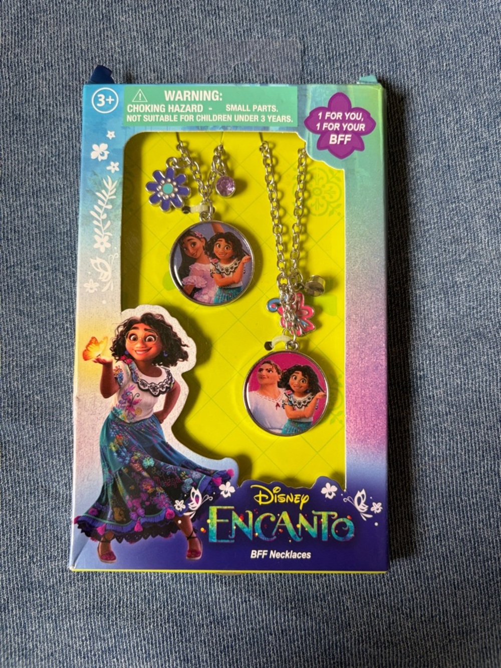 Disney Encanto BFF Necklace Set - Purple, Gold & Pink Accents